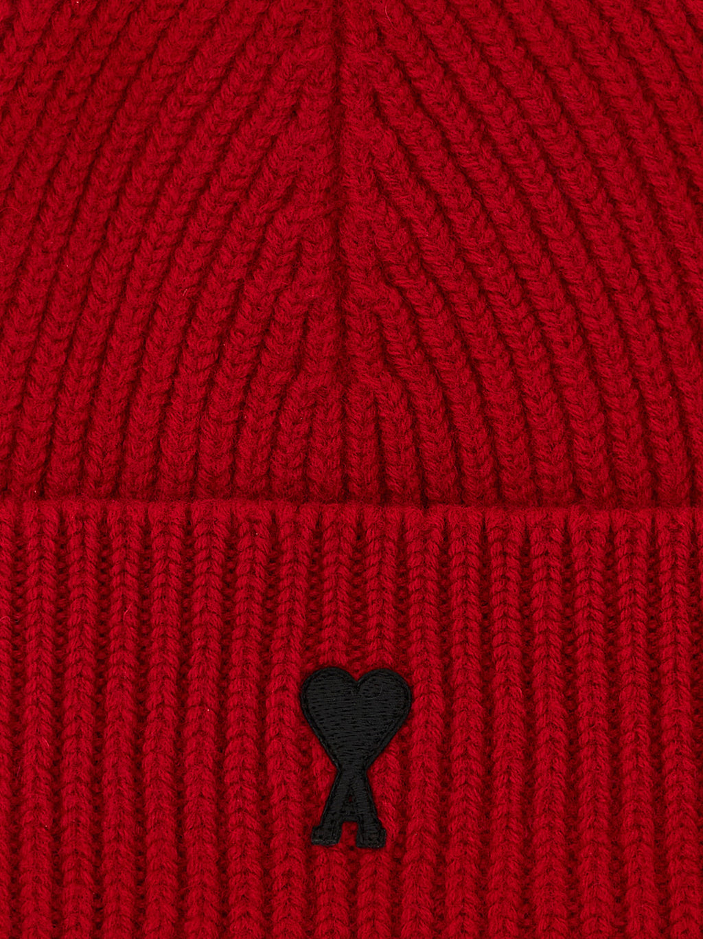 Ami Paris Red Wool Beanie
