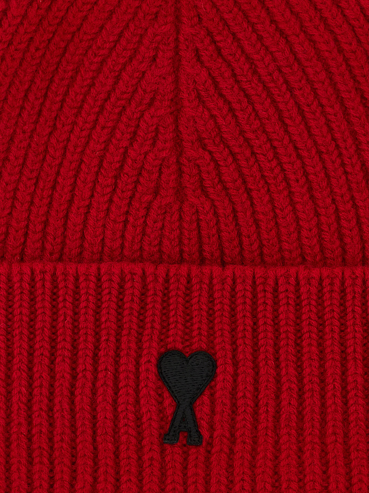 Ami Paris Red Wool Beanie