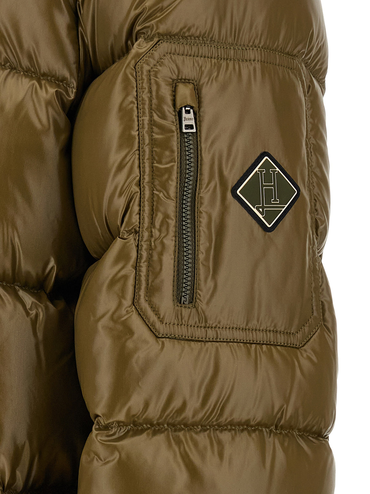 Herno Bicolor Polyamide Full-Length Jacket