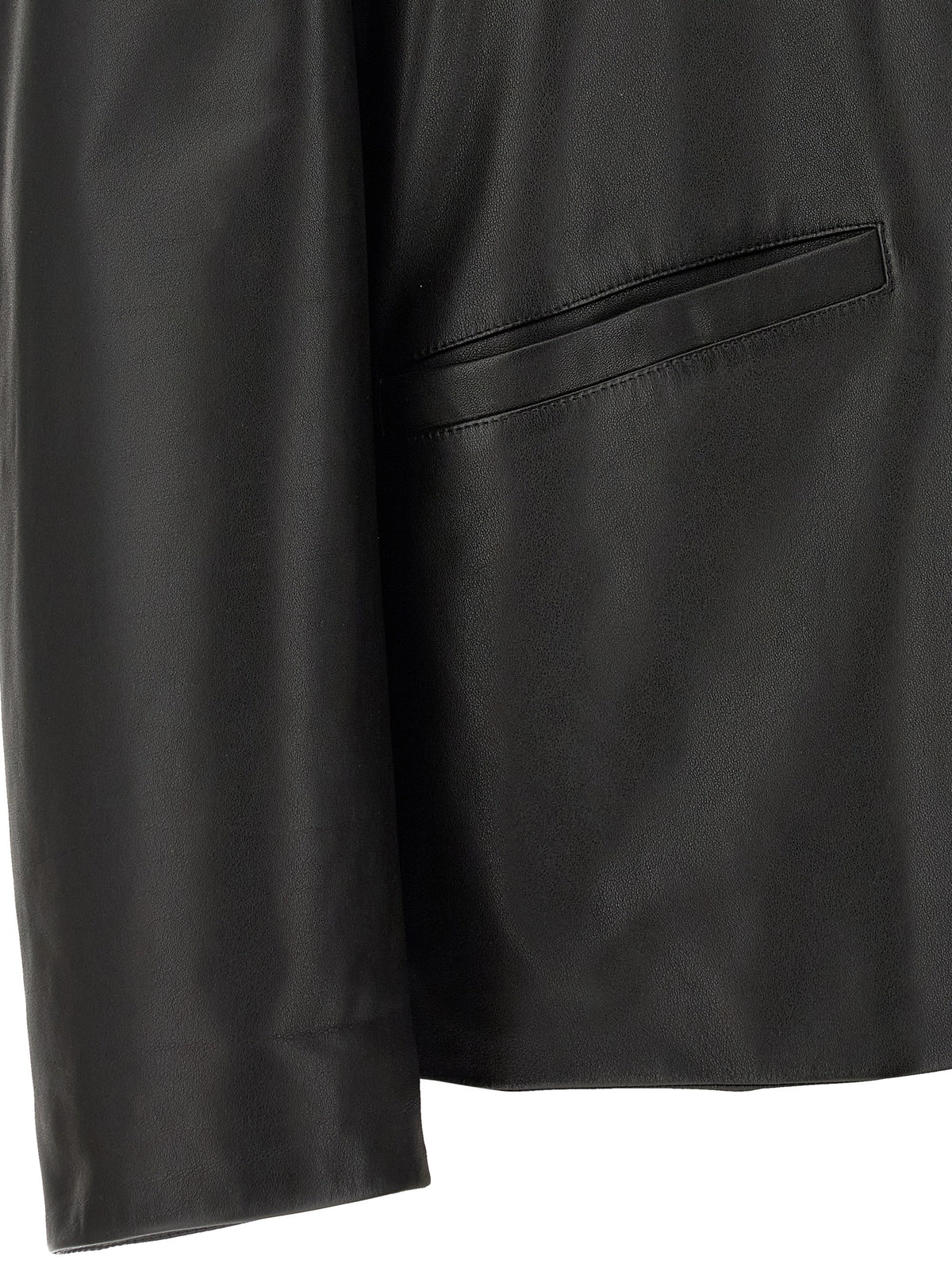 Jil Sander Black Calfskin Leather Jacket
