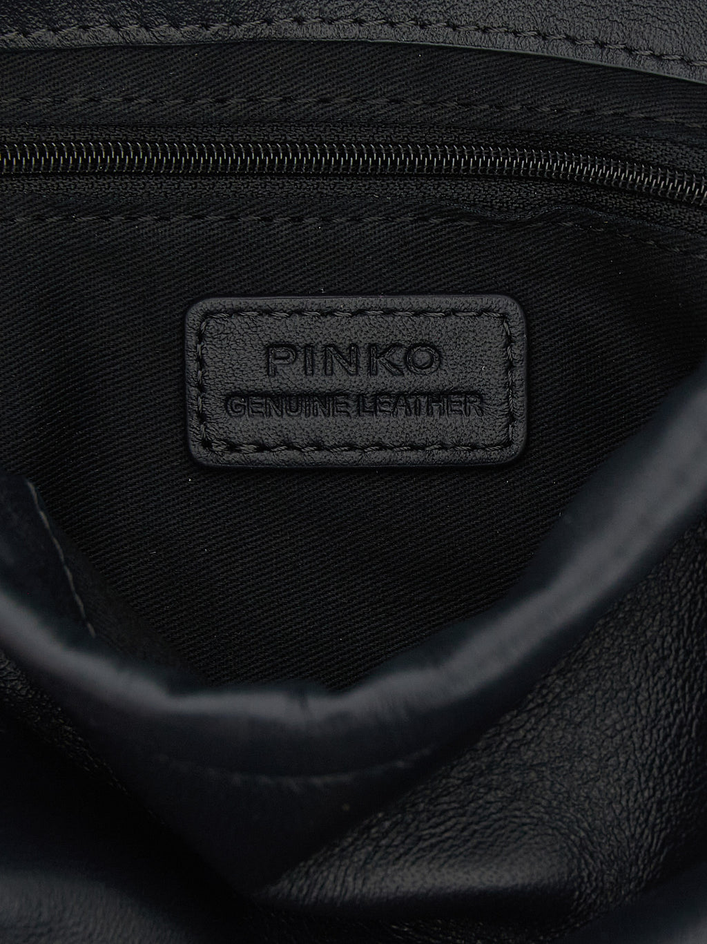 PINKO Blue Lambskin Shoulder Bag