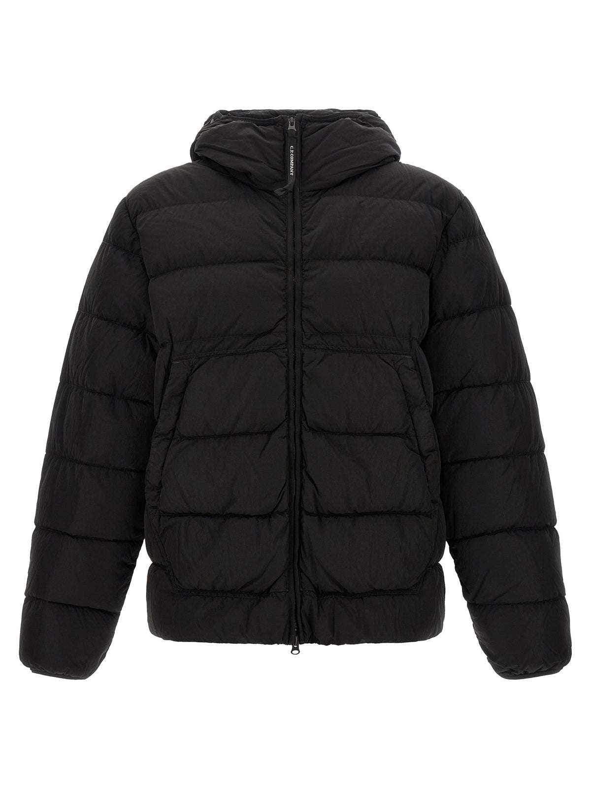 C.P. Company Black Polyamide Full-Length Jacket
