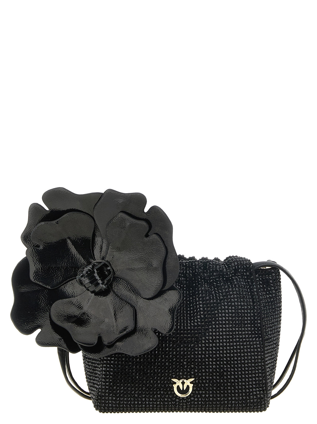PINKO Black Polyethylene Clutch Bag