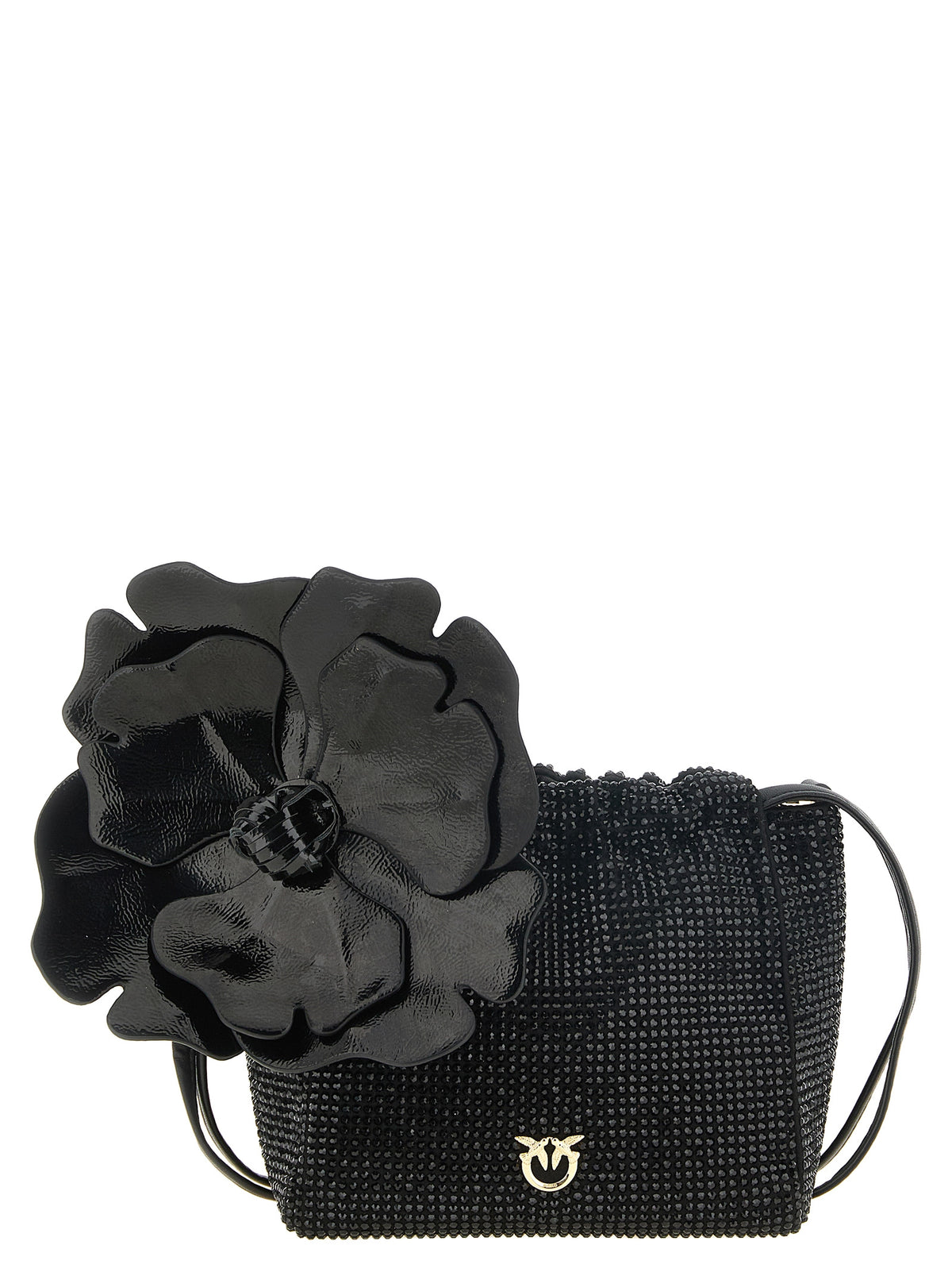 PINKO Black Polyethylene Clutch Bag