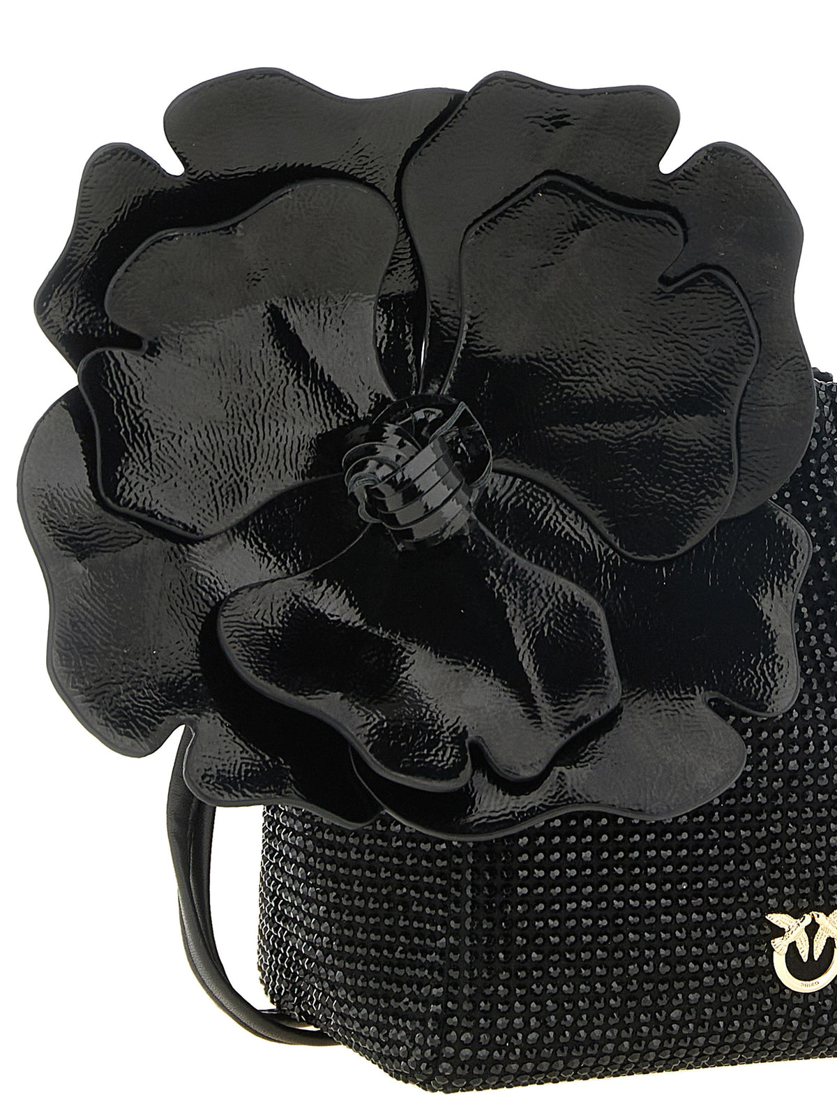 PINKO Black Polyethylene Clutch Bag
