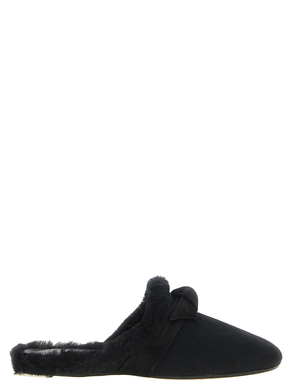 Alexandre Birman Black Calfskin Mules