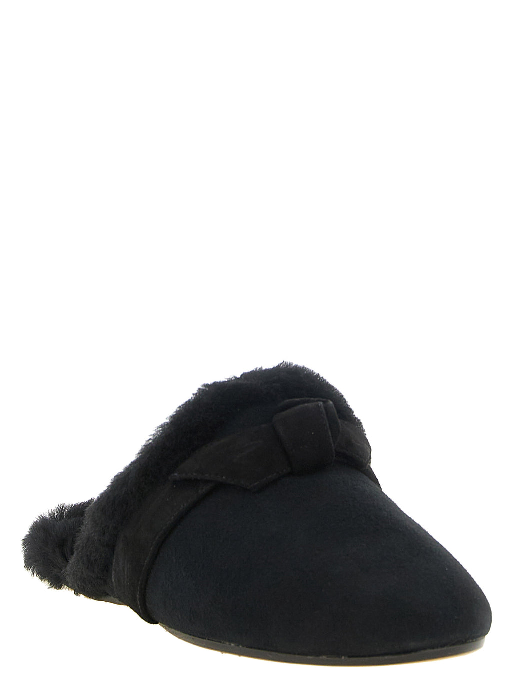 Alexandre Birman Black Calfskin Mules