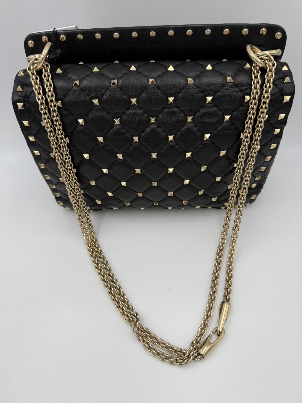 Valentino Garavani VALENTINO GARAVANI Rockstud Spike Black Handbag