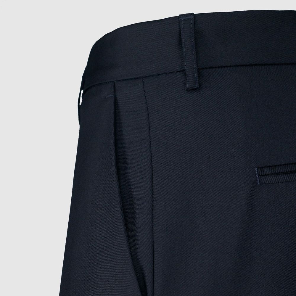 Autore Blue Wool Dress Pants
