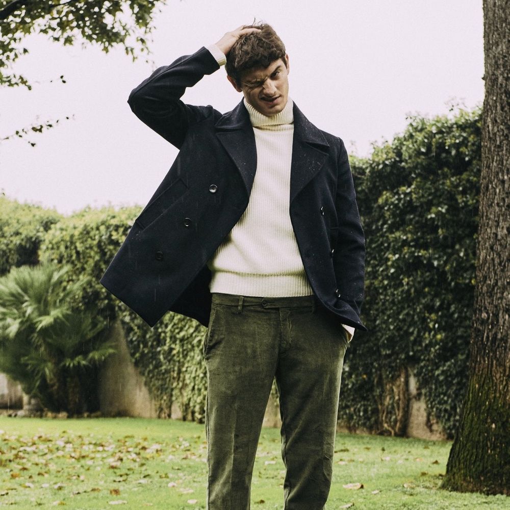 Autore Blue Wool Coat