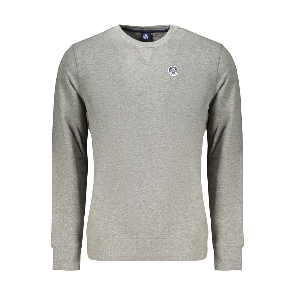 North Sails Gray Cotton Men's Sweatshirt