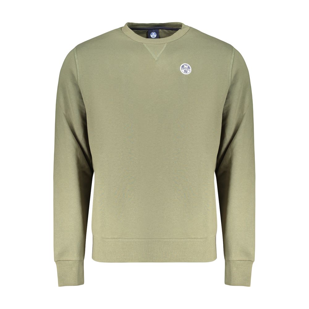 North Sails Green Cotton Menswear Sweatshirt