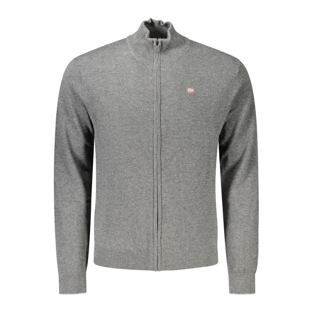 Napapijri Gray Wool Men's Sweater