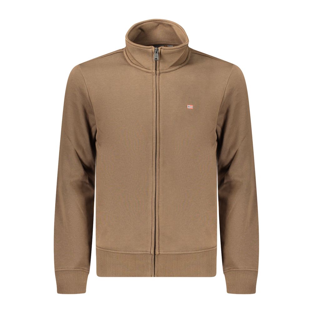 Napapijri Brown Cotton Men's Sweatshirt