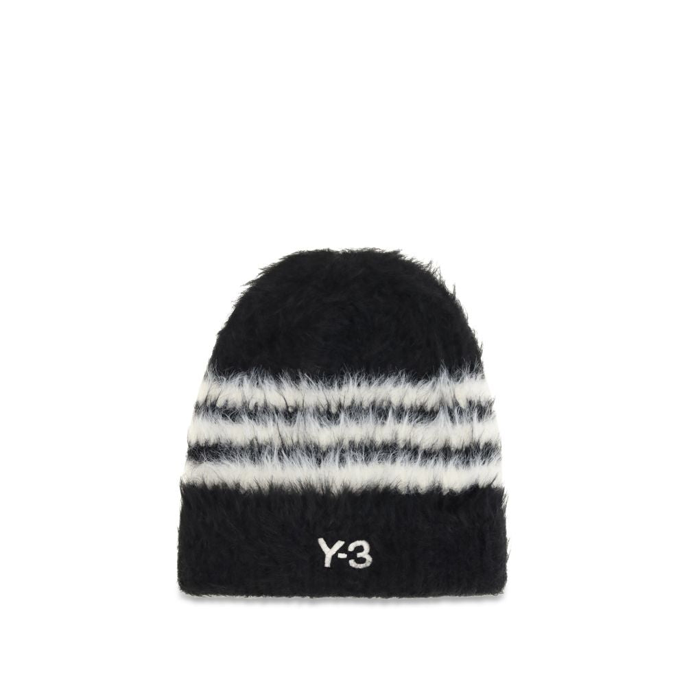 Y-3 Black Recycled Polyamide Beanie