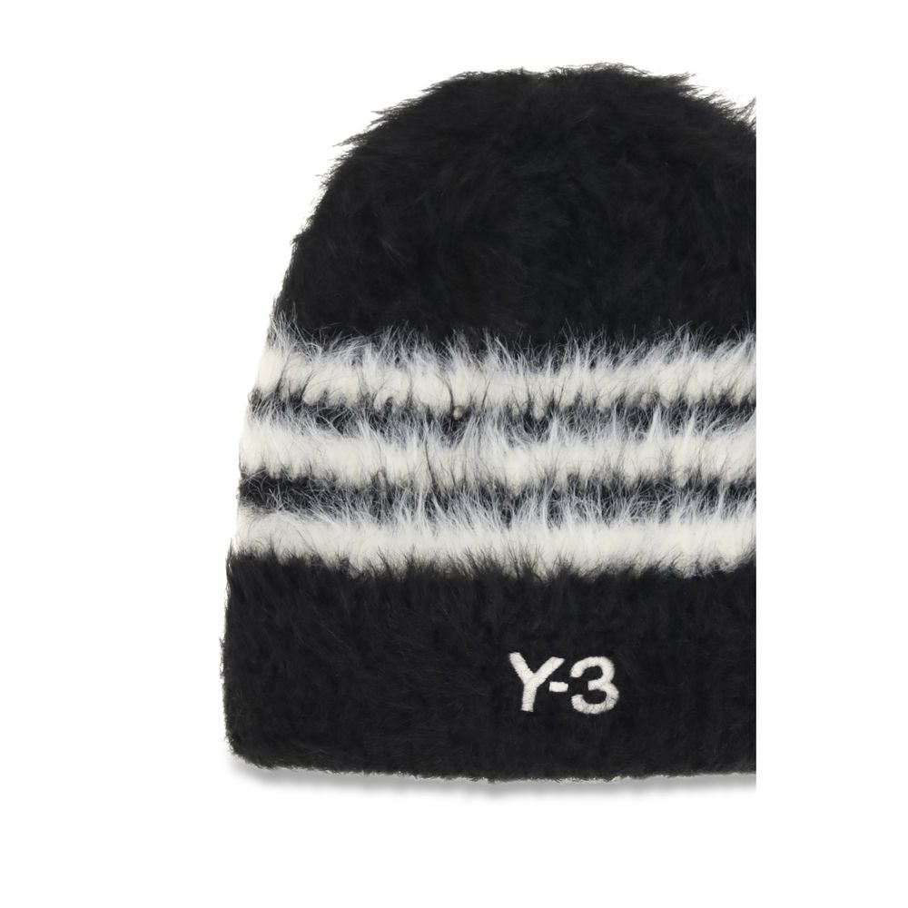 Y-3 Black Recycled Polyamide Beanie