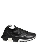 Dolce & Gabbana Black White Sorrento Low Top Sneakers Shoes