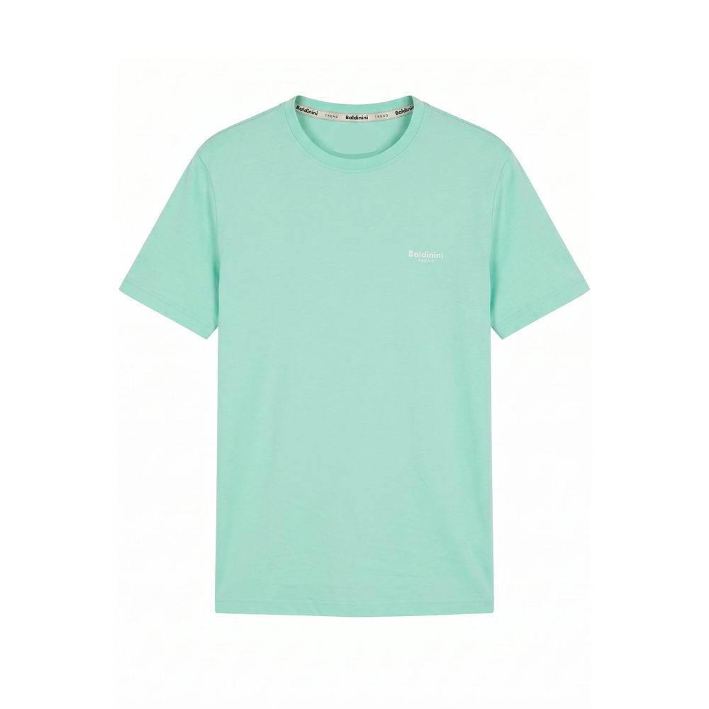 Baldinini Trend Green Cotton Men T-Shirt