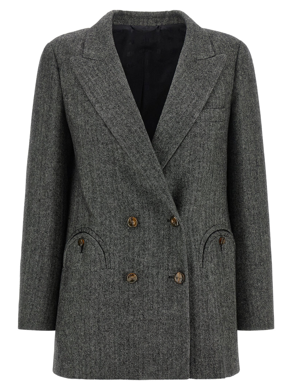 Blazé Milano Gray Virgin Wool Blazer