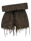 Rick Owens Gray Cotton Bermuda Shorts