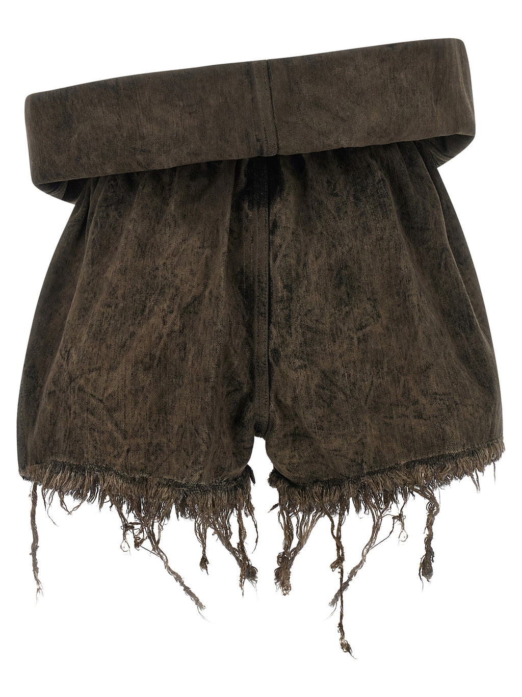 Rick Owens Gray Cotton Bermuda Shorts