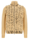 Maison Margiela Beige Virgin Wool Cardigan
