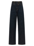 MM6 Maison Margiela Blue Cotton High-Waisted Jean