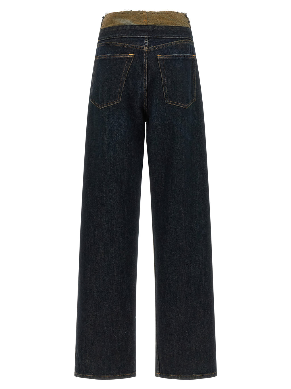 MM6 Maison Margiela Blue Cotton High-Waisted Jean