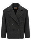 Twinset Gray Wool Coat