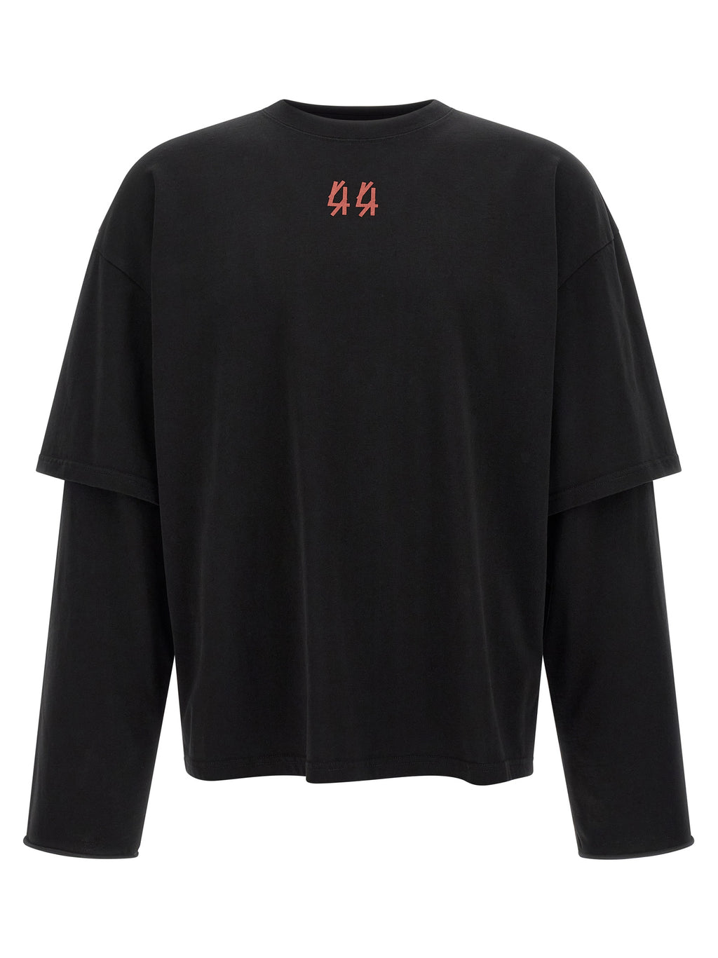 44 Label Group Black Cotton T-Shirt