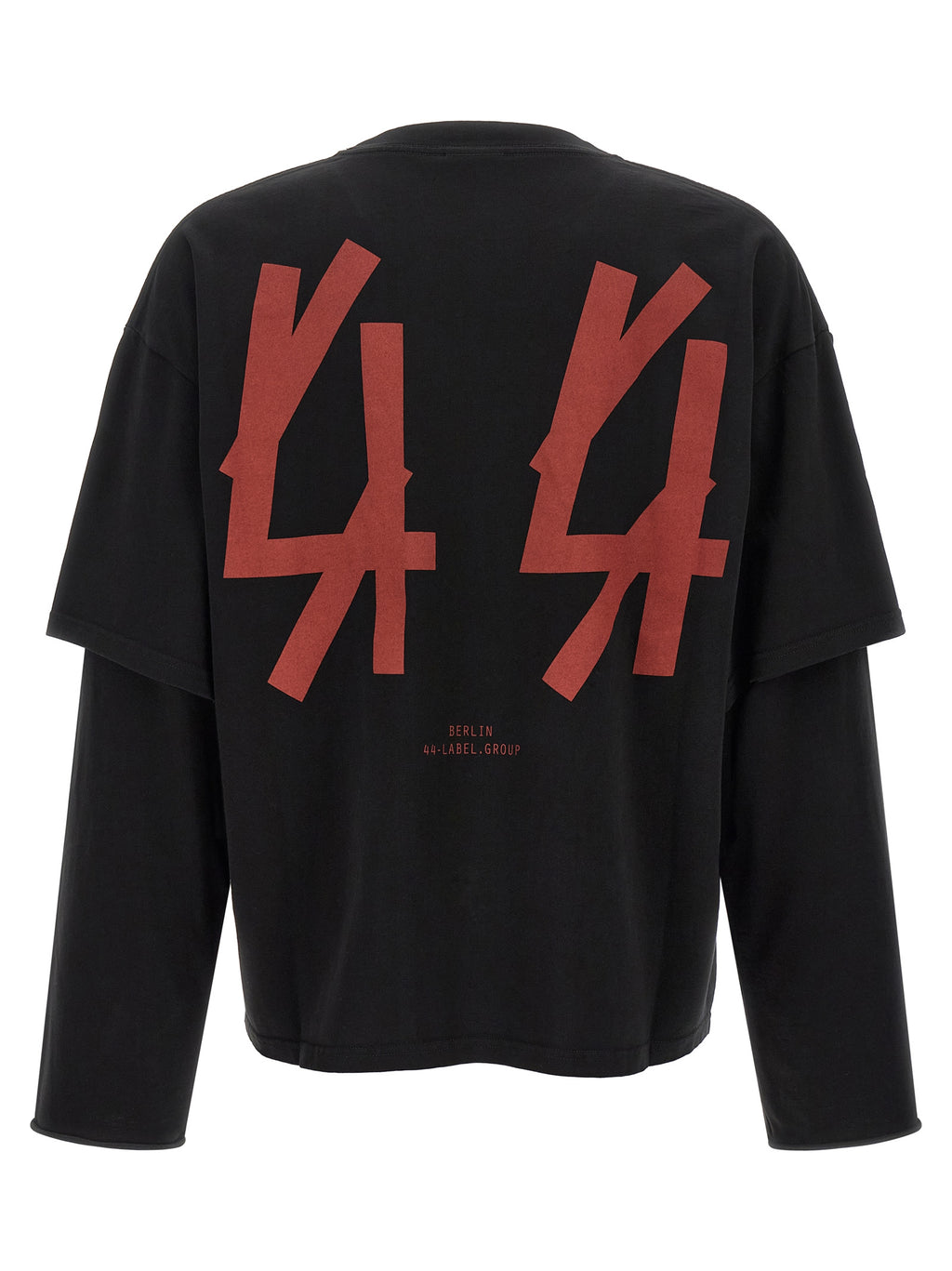 44 Label Group Black Cotton T-Shirt