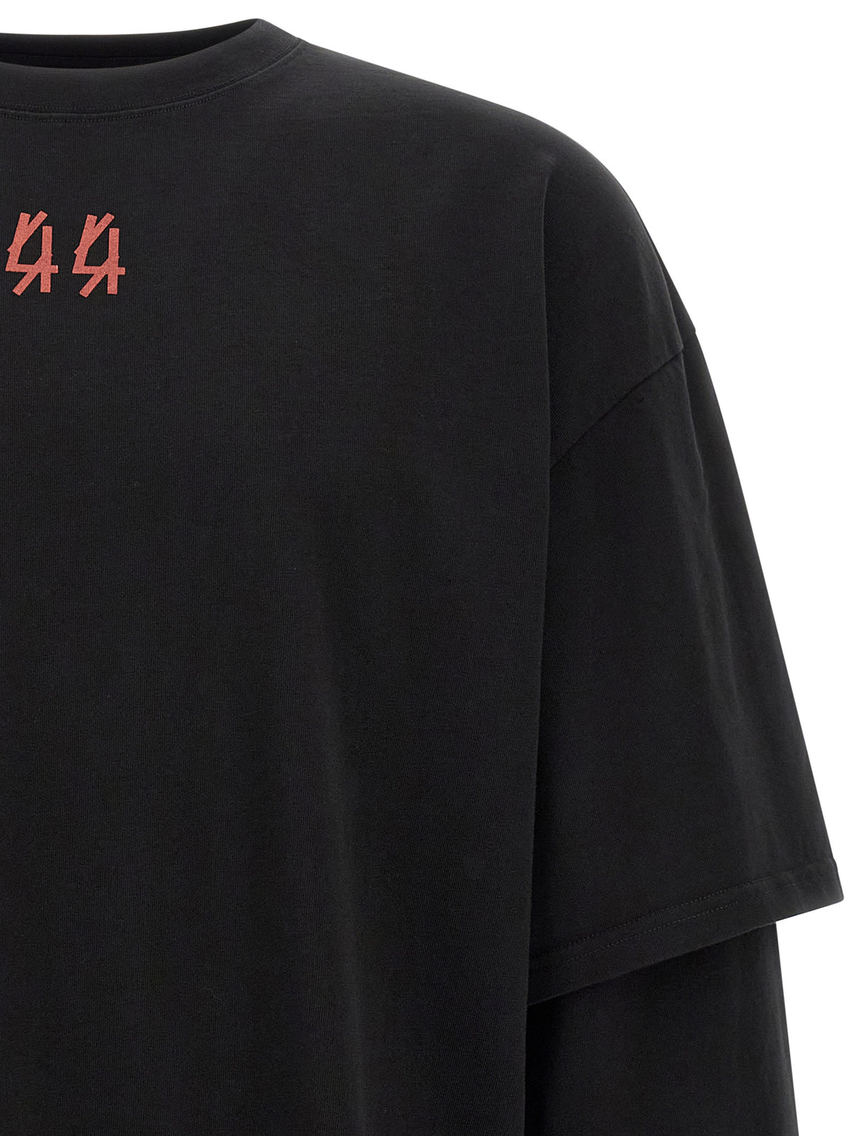 44 Label Group Black Cotton T-Shirt