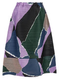 PLEATS PLEASE ISSEY MIYAKE Multicolor Polyester Midi Skirt