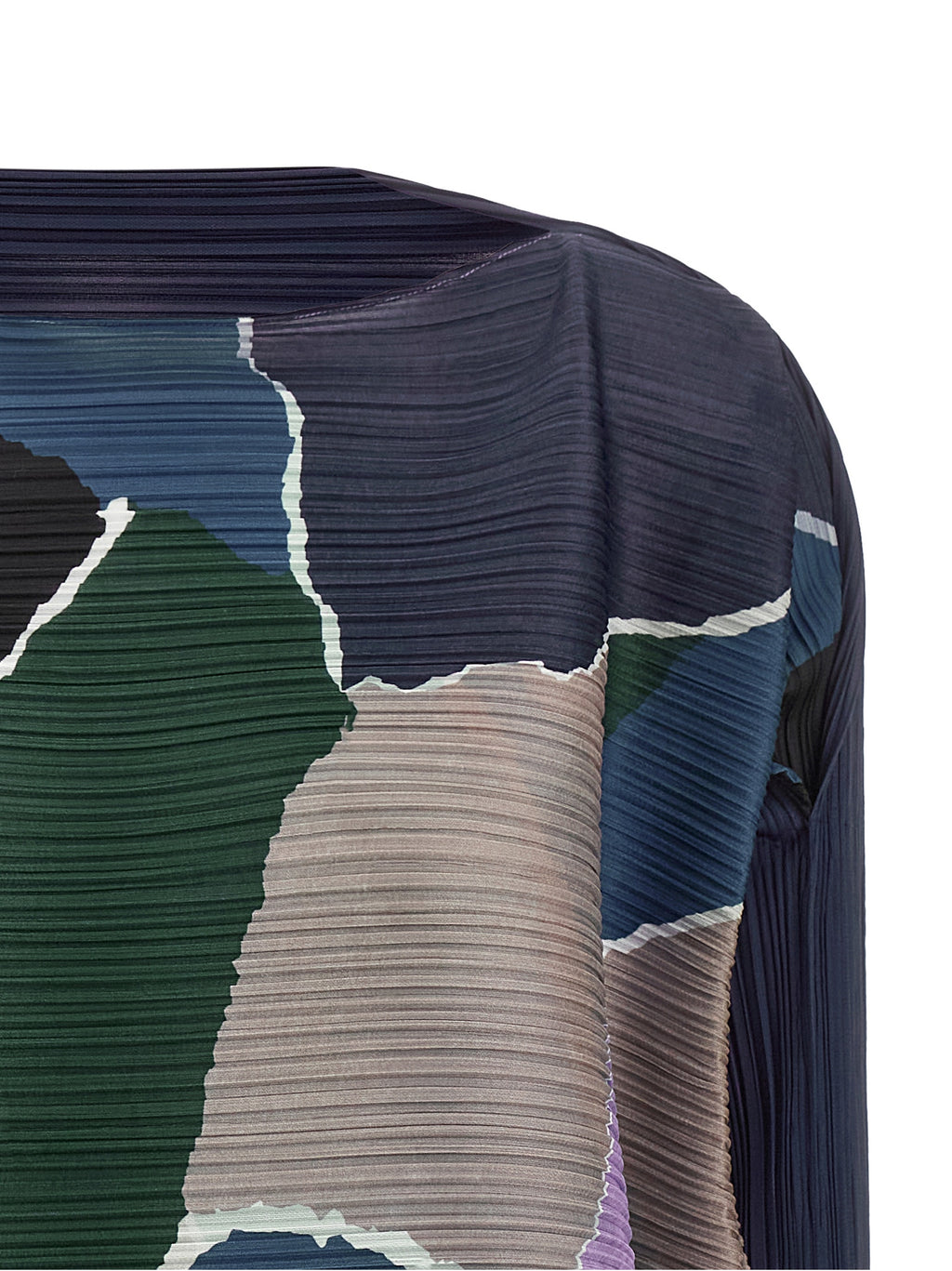 PLEATS PLEASE ISSEY MIYAKE Multicolor Polyester Midi Dress