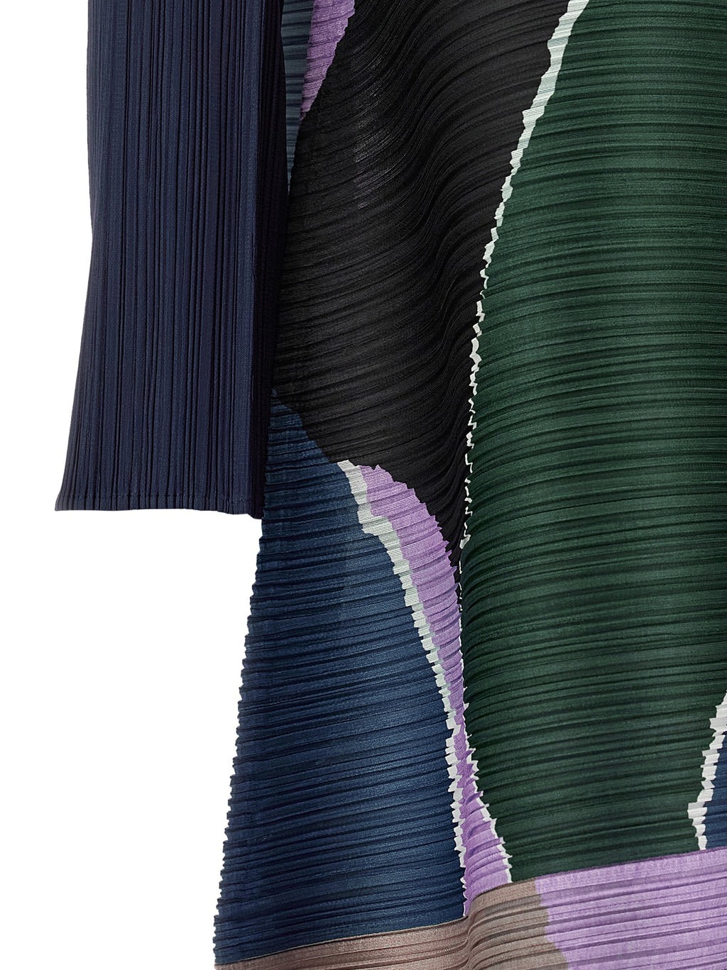 PLEATS PLEASE ISSEY MIYAKE Multicolor Polyester Midi Dress