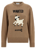 Moschino Beige Virgin Wool Cardigan