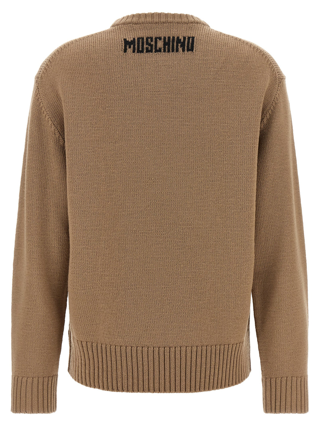 Moschino Beige Virgin Wool Cardigan