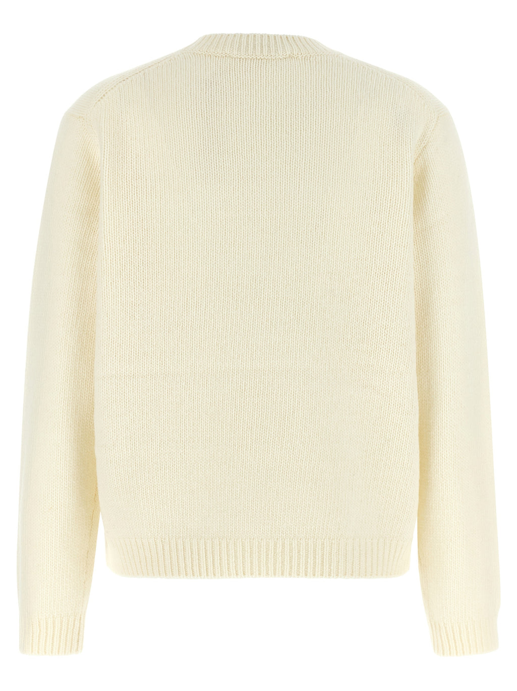 Maison Kitsuné White Wool Cardigan