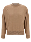 Peserico Beige Virgin Wool Cardigan
