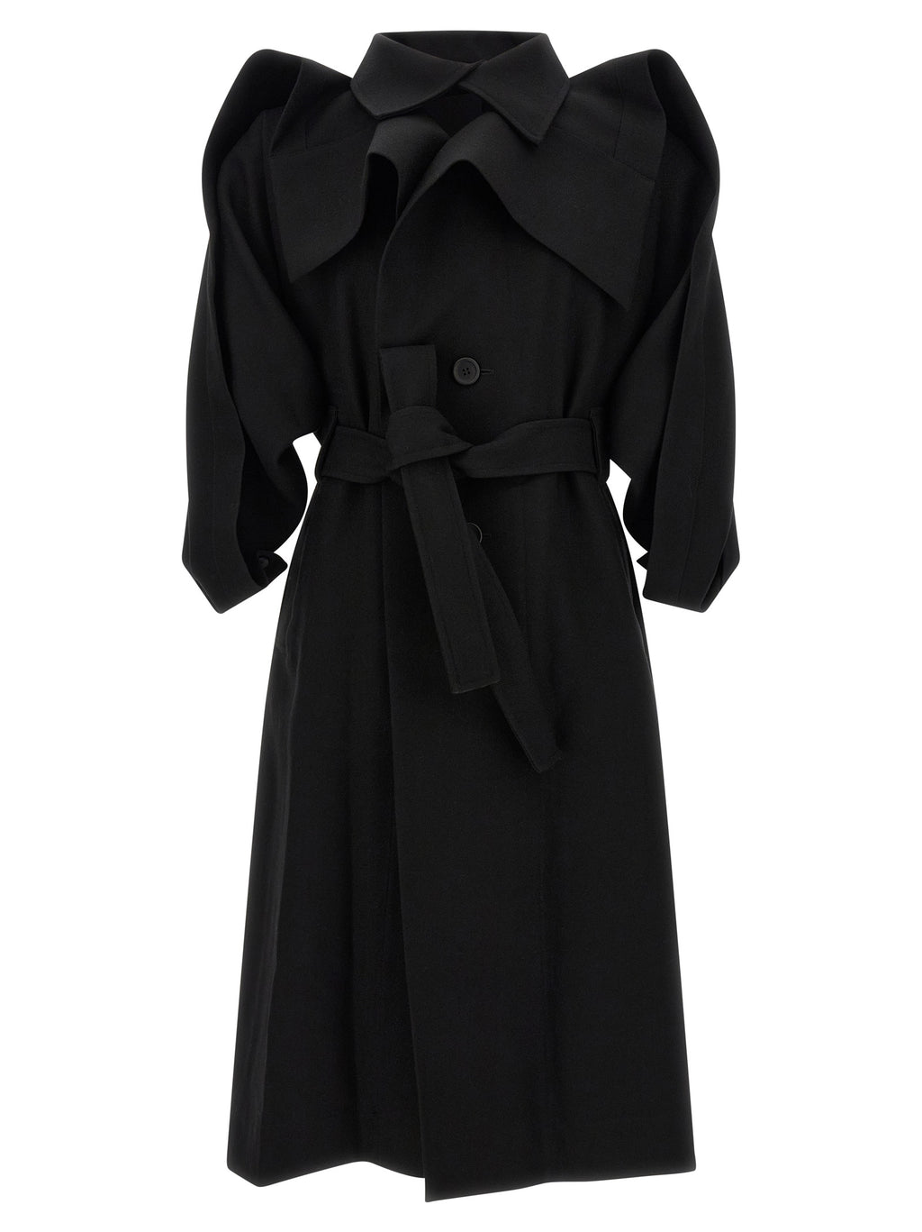 Issey Miyake Black Wool Coat