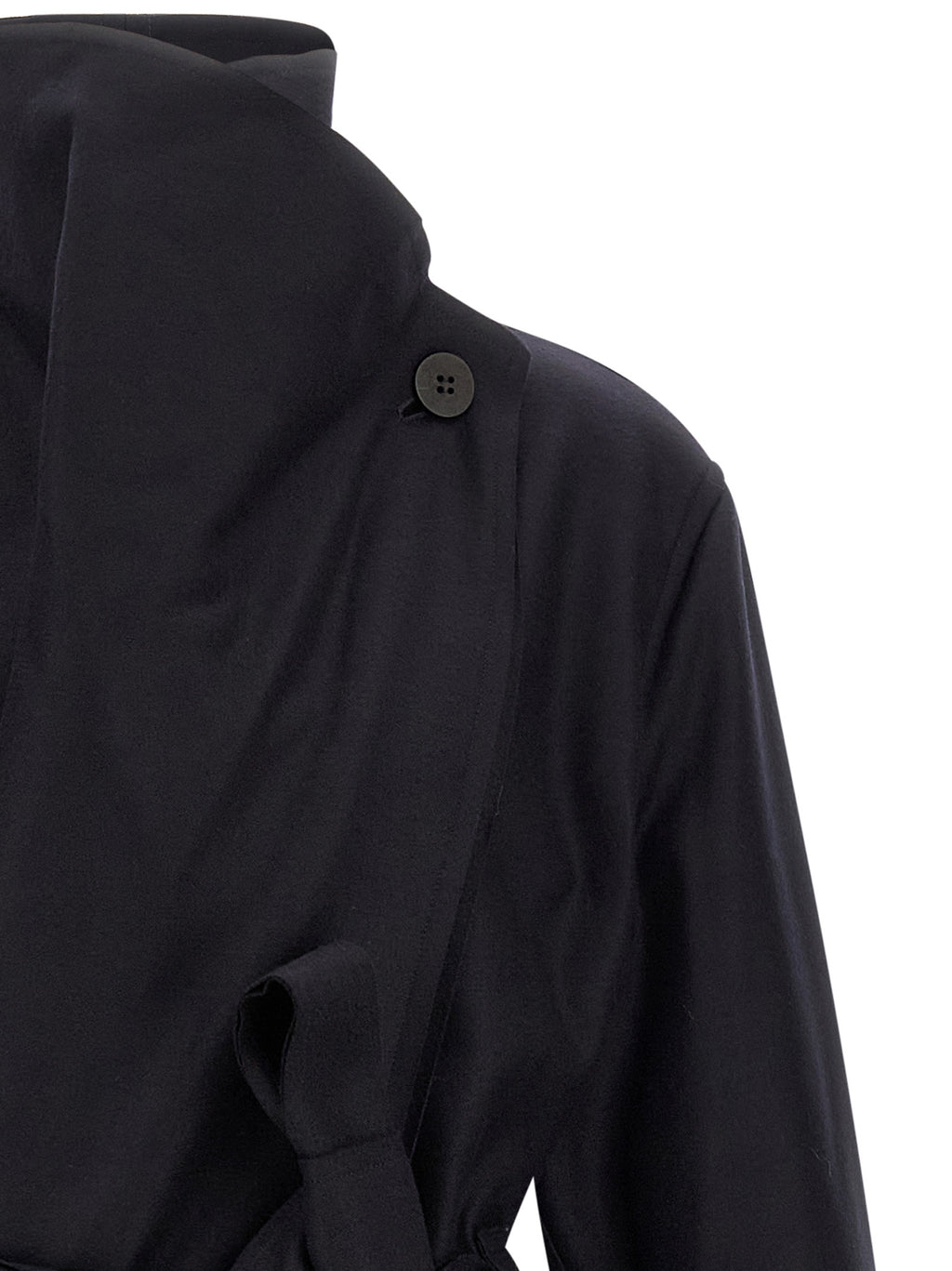 Issey Miyake Black Wool Coat