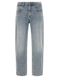 Entire Studios Blue Cotton Straight-Leg Jeans