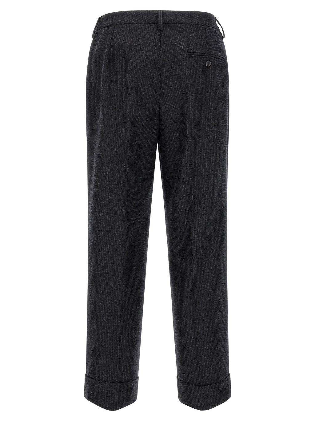 Alberto Biani Gray Wool Casual Pants
