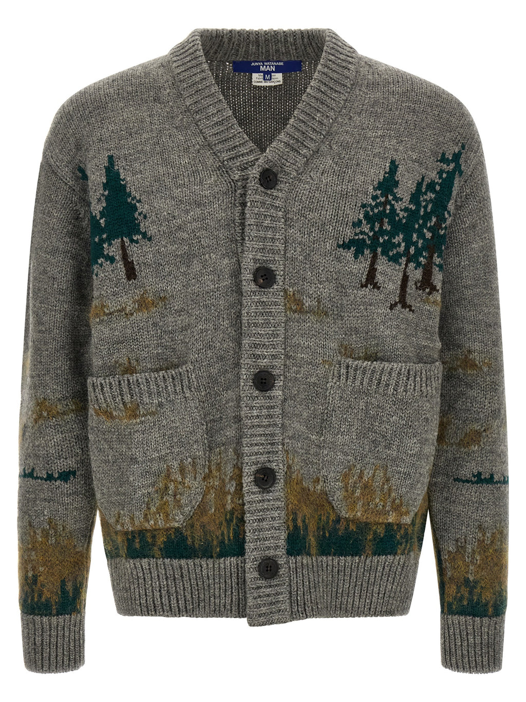 Junya Watanabe Gray Wool Cardigan