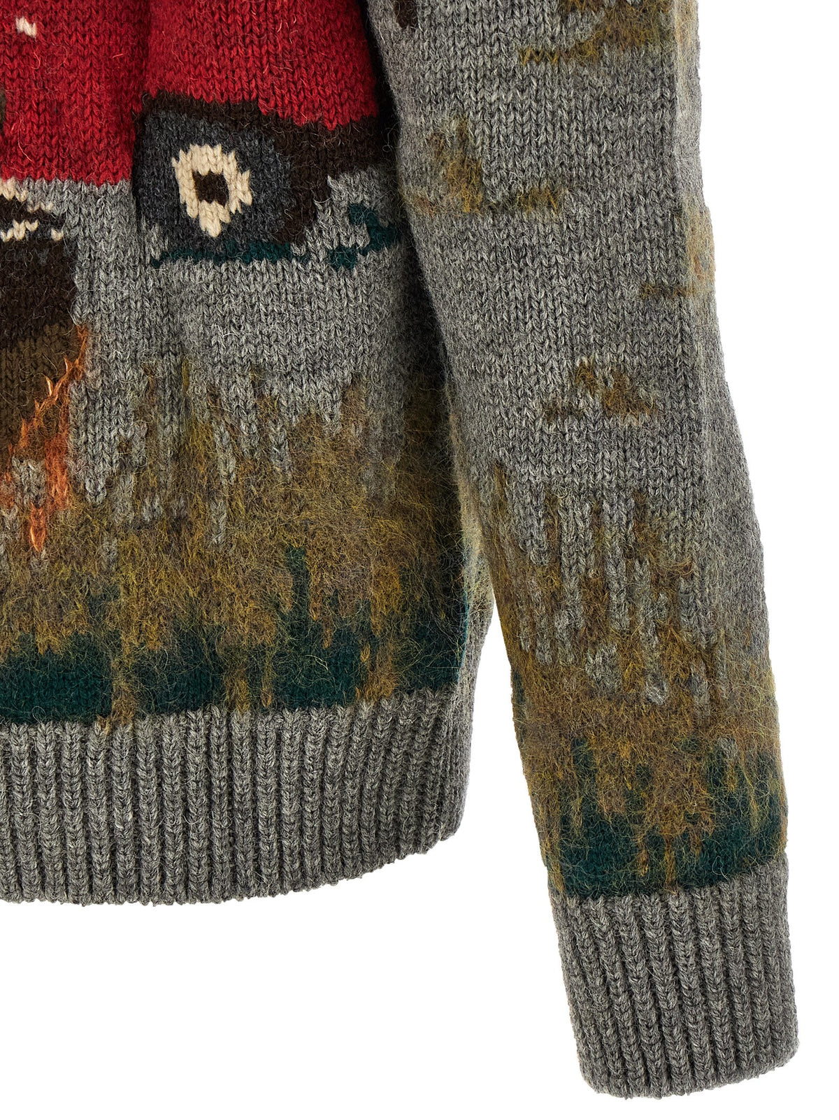 Junya Watanabe Gray Wool Cardigan