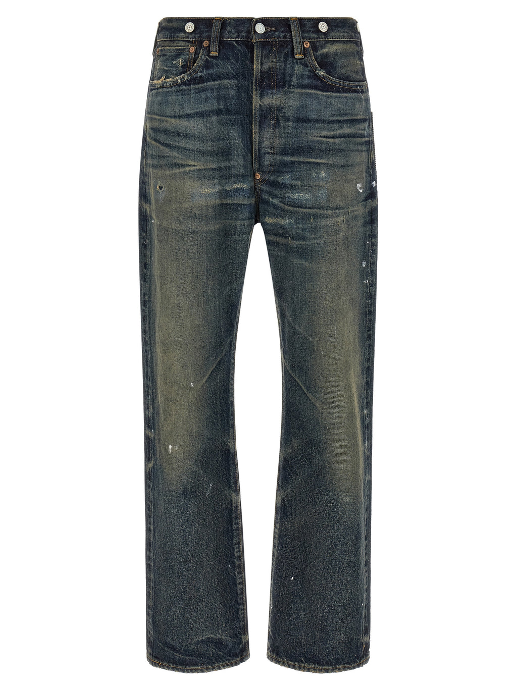 Junya Watanabe Blue Cotton Straight-Leg Jeans