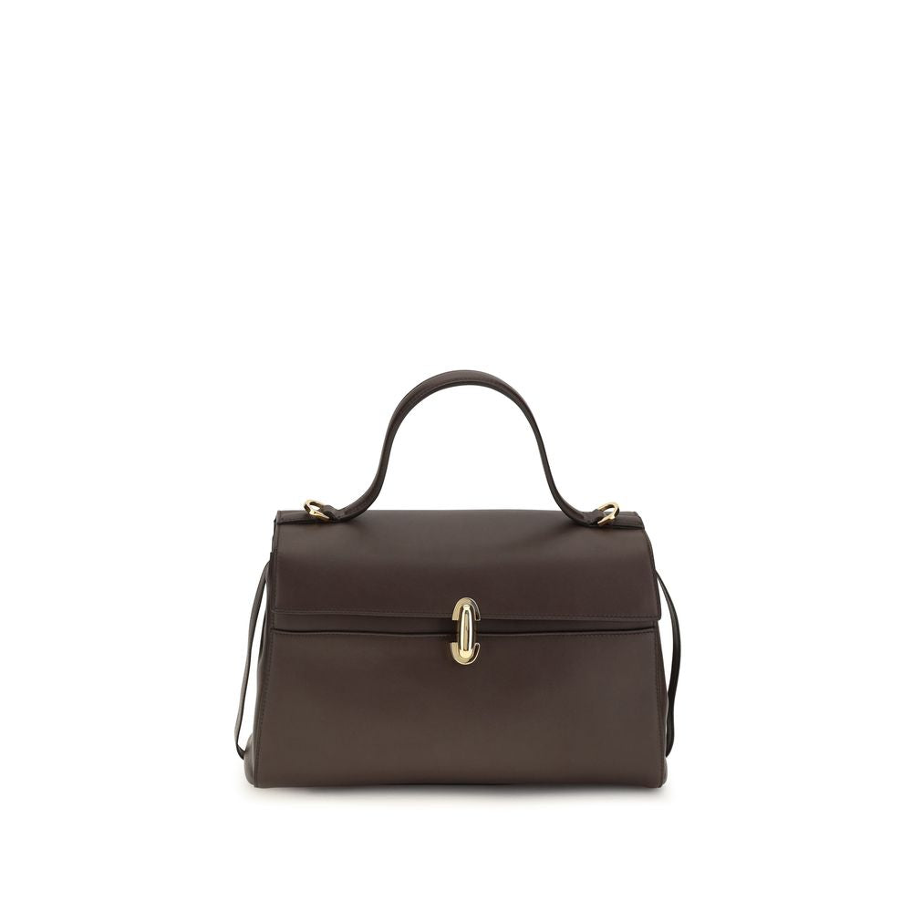 Savette Brown Calf Leather Bos Taurus Shoulder Bag