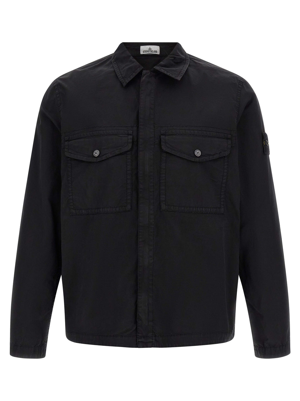 Stone Island Black Cotton Blouse