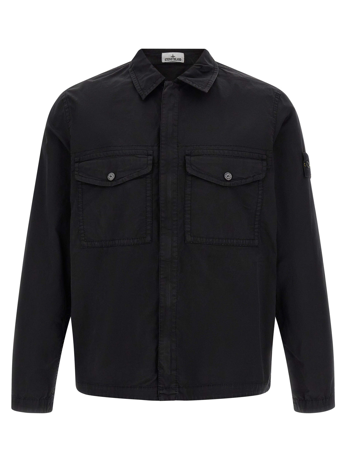 Stone Island Black Cotton Blouse