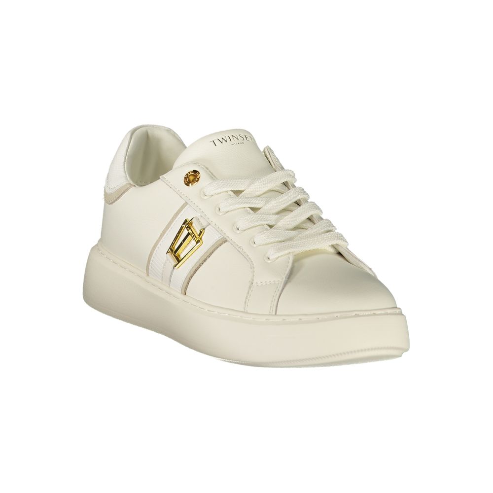 Twinset White Polyurethane Women's Sneaker